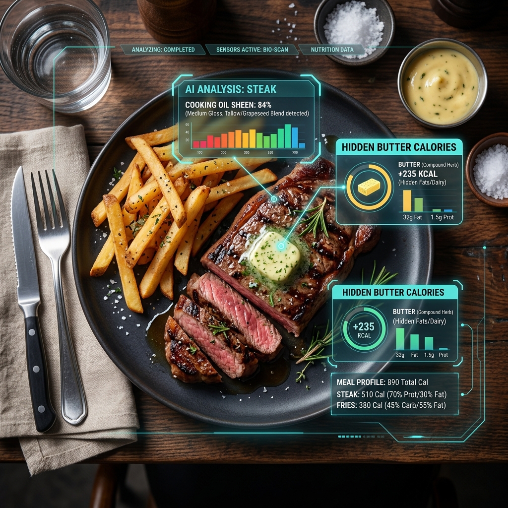 KkaloAI Hidden Fats Feature